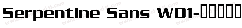 Serpentine Sans W01字体转换